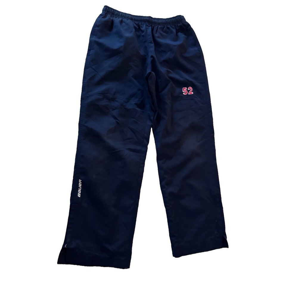 BAUER TEAM Hockey Warm Up Pants, Youth XL Navy Blue